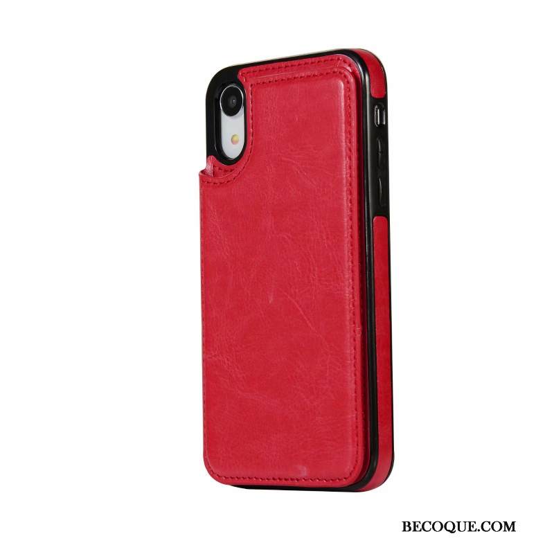 Kuori iPhone Xr Laukut Puhelimen Kuoret Murtumaton, Kotelo iPhone Xr Nahka Uusi Kortti