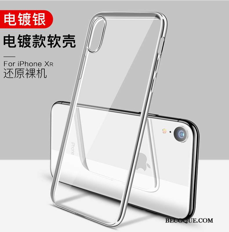 Kuori iPhone Xr Laukut Ultra Net Red, Kotelo iPhone Xr Luova Tide-brändi Läpinäkyvä