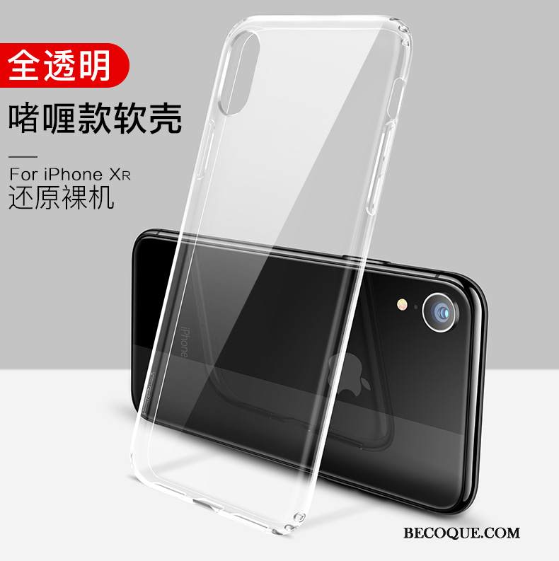 Kuori iPhone Xr Laukut Ultra Net Red, Kotelo iPhone Xr Luova Tide-brändi Läpinäkyvä