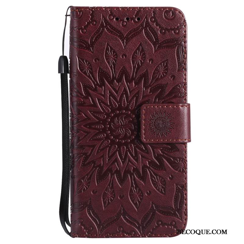 Kuori iPhone Xr Nahka Jauhe Aurinko, Kotelo iPhone Xr Kuoret Kukka Puhelimen Kuoret