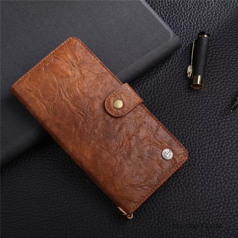 Kuori iPhone Xr Nahka Lehmä Punainen, Kotelo iPhone Xr Kuoret Kortti