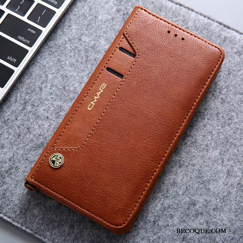 Kuori iPhone Xr Nahka Murtumaton Puhelimen Kuoret, Kotelo iPhone Xr Suojaus Kortti