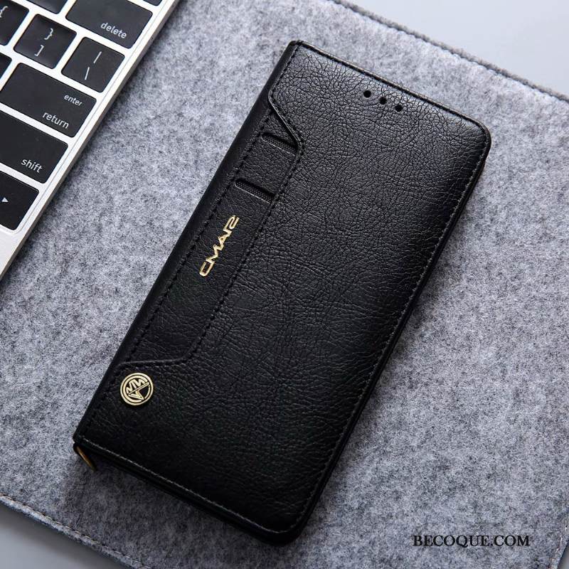 Kuori iPhone Xr Nahka Murtumaton Puhelimen Kuoret, Kotelo iPhone Xr Suojaus Kortti