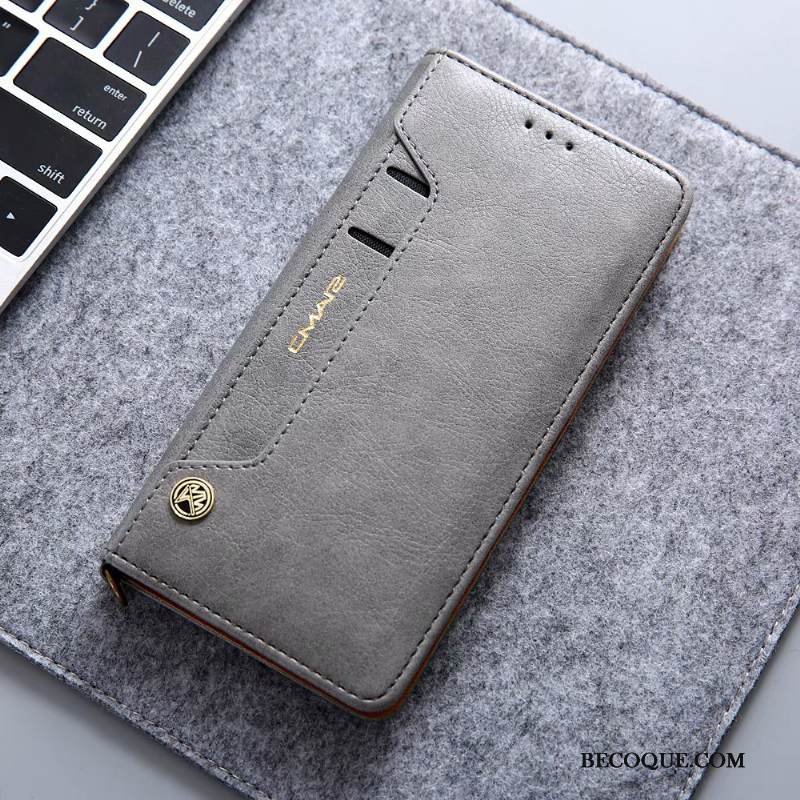 Kuori iPhone Xr Nahka Murtumaton Puhelimen Kuoret, Kotelo iPhone Xr Suojaus Kortti