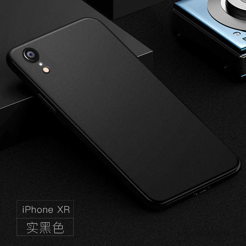 Kuori iPhone Xr Pehmeä Neste Musta Persoonallisuus, Kotelo iPhone Xr Luova Murtumaton Puhelimen Kuoret