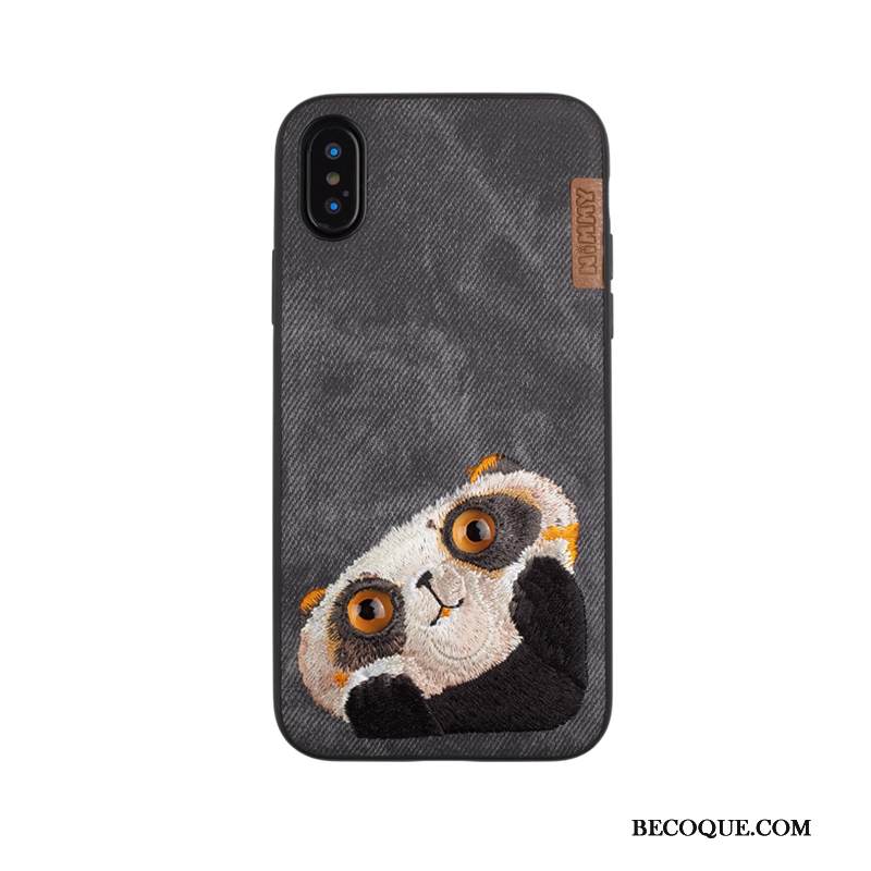 Kuori iPhone Xs Kissa Bear, Kotelo iPhone Xs Kirjonta Rakastunut
