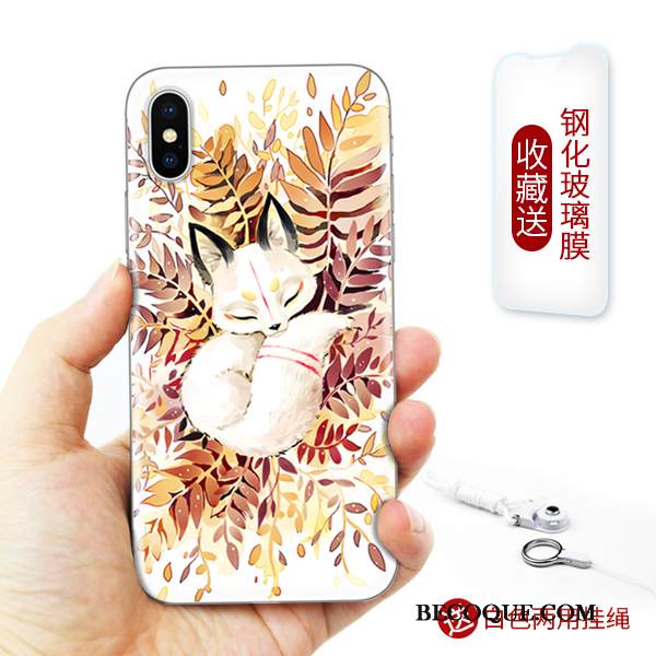 Kuori iPhone Xs Kohokuviointi Murtumaton Persoonallisuus, Kotelo iPhone Xs Pehmeä Neste Taide Uusi