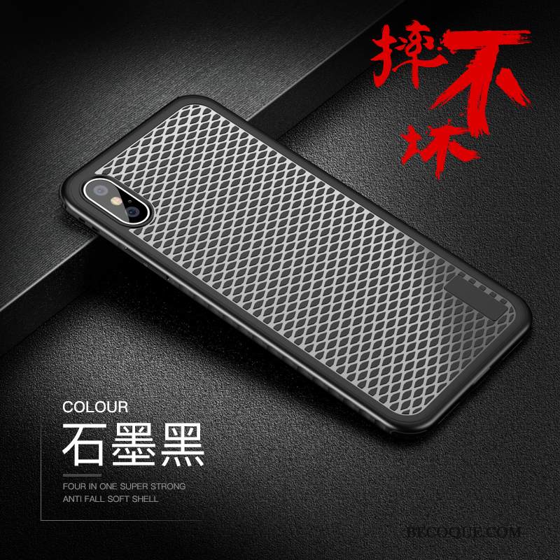 Kuori iPhone Xs Laukut Musta Murtumaton, Kotelo iPhone Xs Suojaus Ylellisyys Net Red