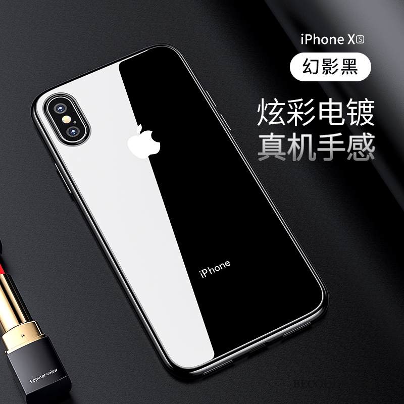 Kuori iPhone Xs Laukut Ohut Kulta, Kotelo iPhone Xs Pehmeä Neste Tide-brändi Uusi