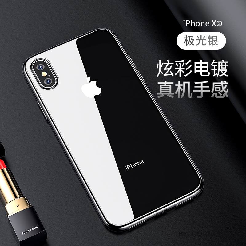 Kuori iPhone Xs Laukut Ohut Kulta, Kotelo iPhone Xs Pehmeä Neste Tide-brändi Uusi