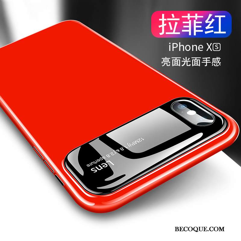 Kuori iPhone Xs Laukut Ohut Sininen, Kotelo iPhone Xs Peili Lasi