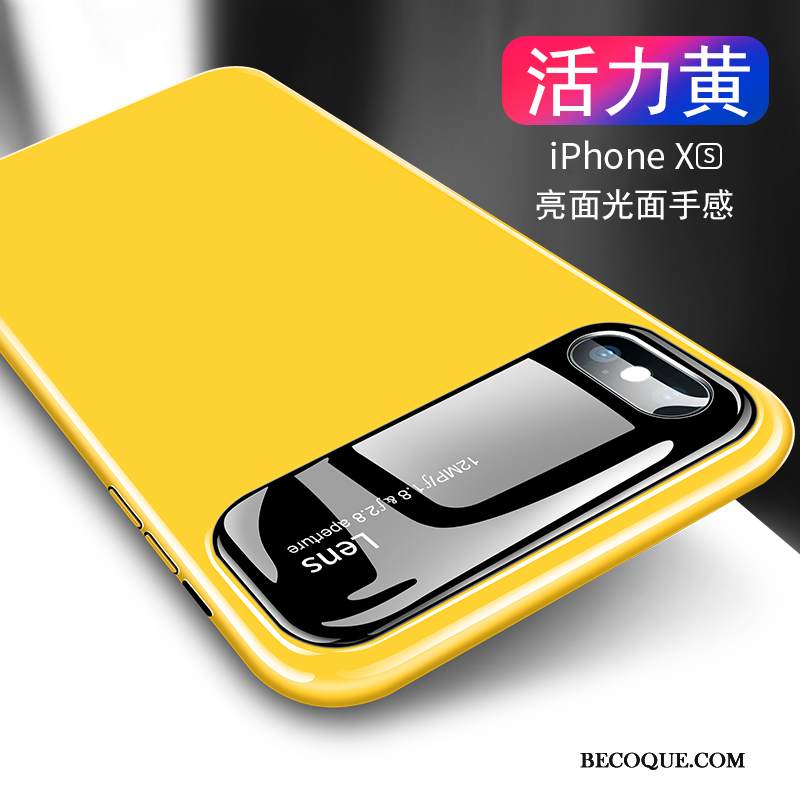 Kuori iPhone Xs Laukut Ohut Sininen, Kotelo iPhone Xs Peili Lasi