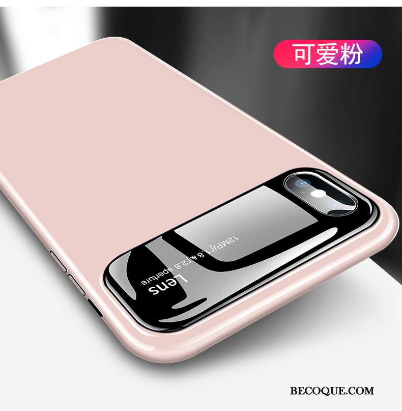 Kuori iPhone Xs Laukut Ohut Sininen, Kotelo iPhone Xs Peili Lasi