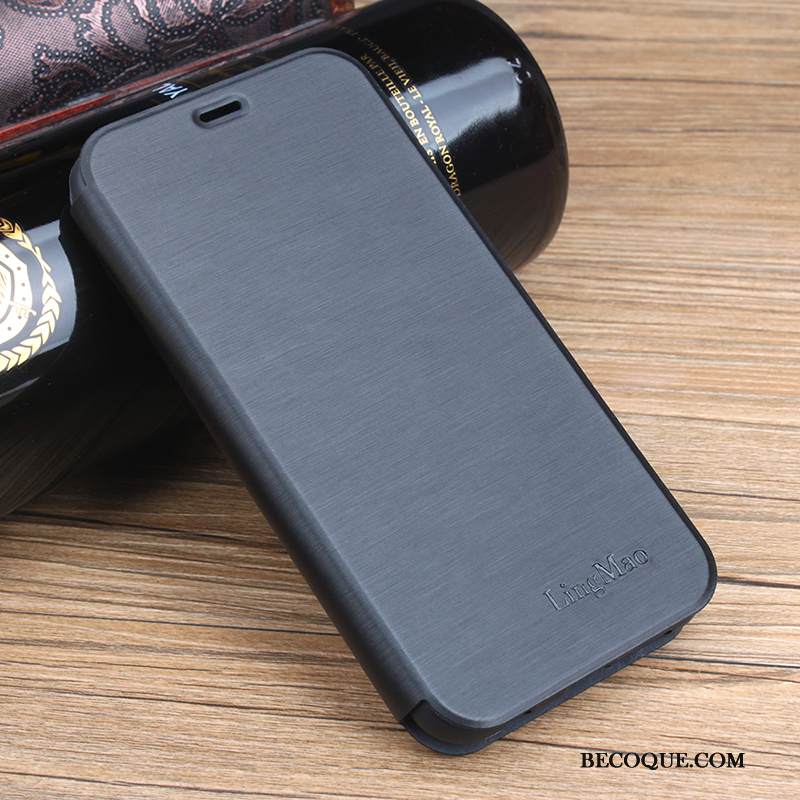 Kuori iPhone Xs Laukut Ultra Murtumaton, Kotelo iPhone Xs Nahka Sininen Kortti