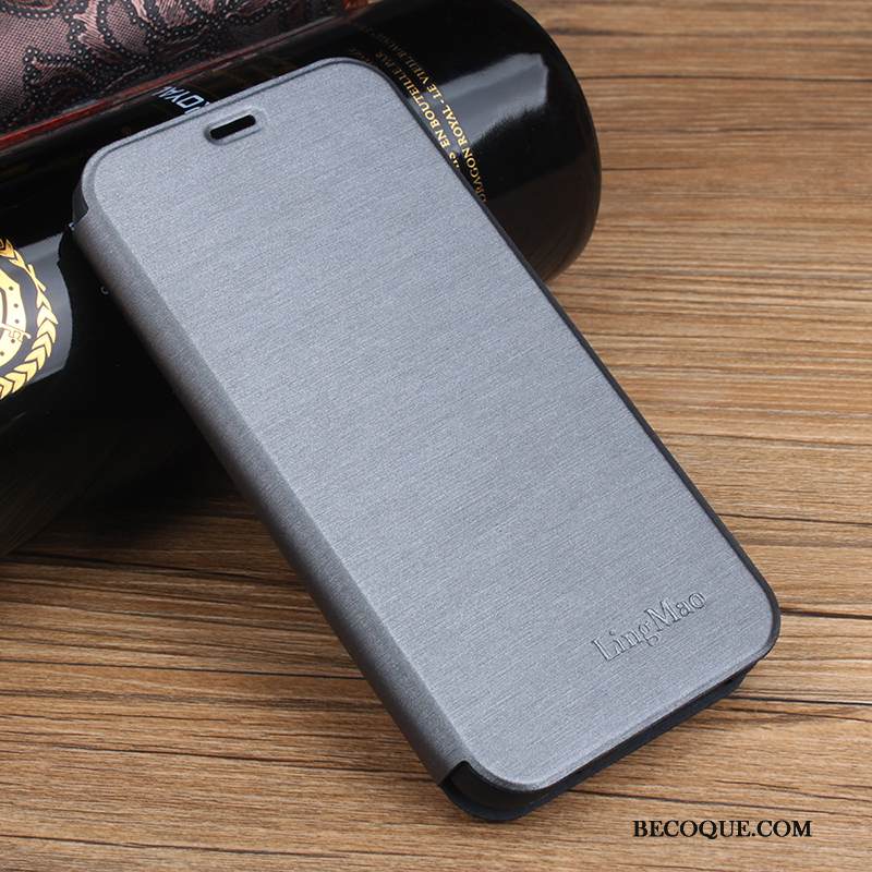 Kuori iPhone Xs Laukut Ultra Murtumaton, Kotelo iPhone Xs Nahka Sininen Kortti