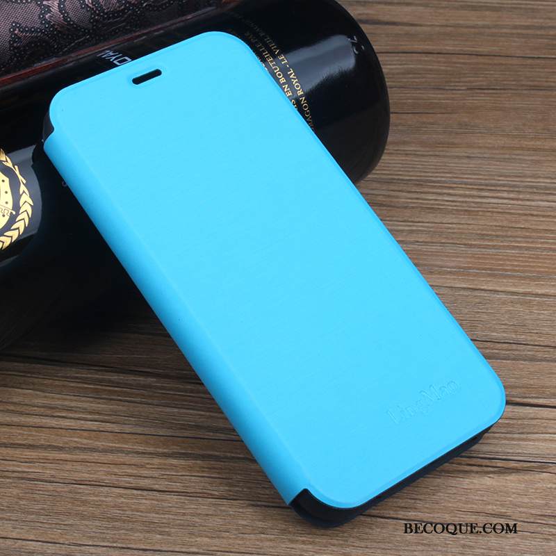 Kuori iPhone Xs Laukut Ultra Murtumaton, Kotelo iPhone Xs Nahka Sininen Kortti