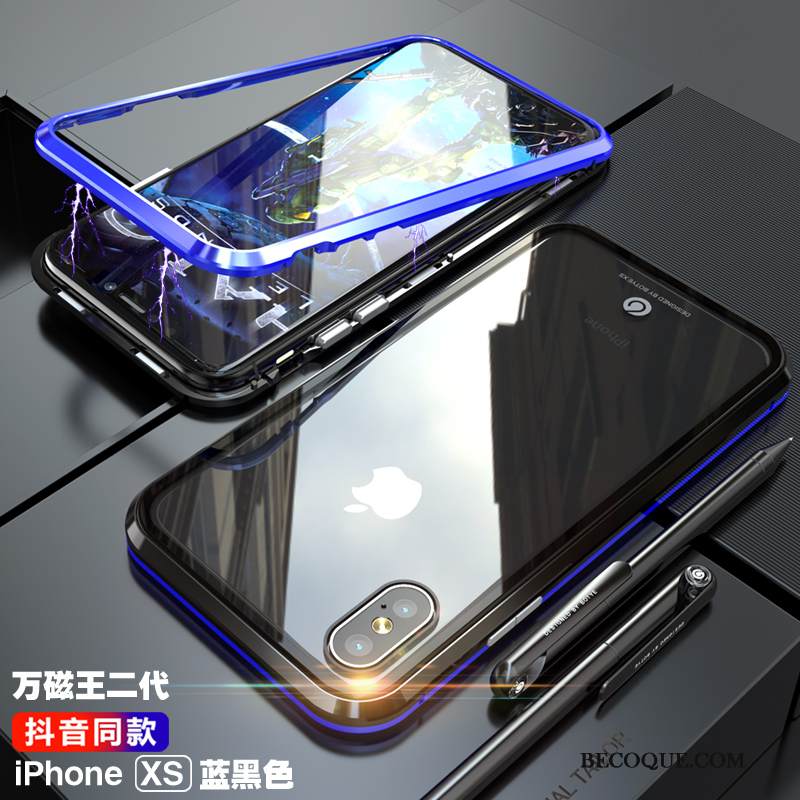 Kuori iPhone Xs Laukut Ultra Ohut, Kotelo iPhone Xs Metalli Murtumaton Puhelimen Kuoret