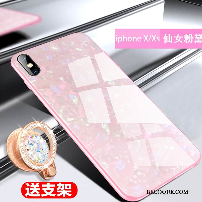 Kuori iPhone Xs Laukut Uusi Lasi, Kotelo iPhone Xs Suojaus Puhelimen Kuoret Ylellisyys