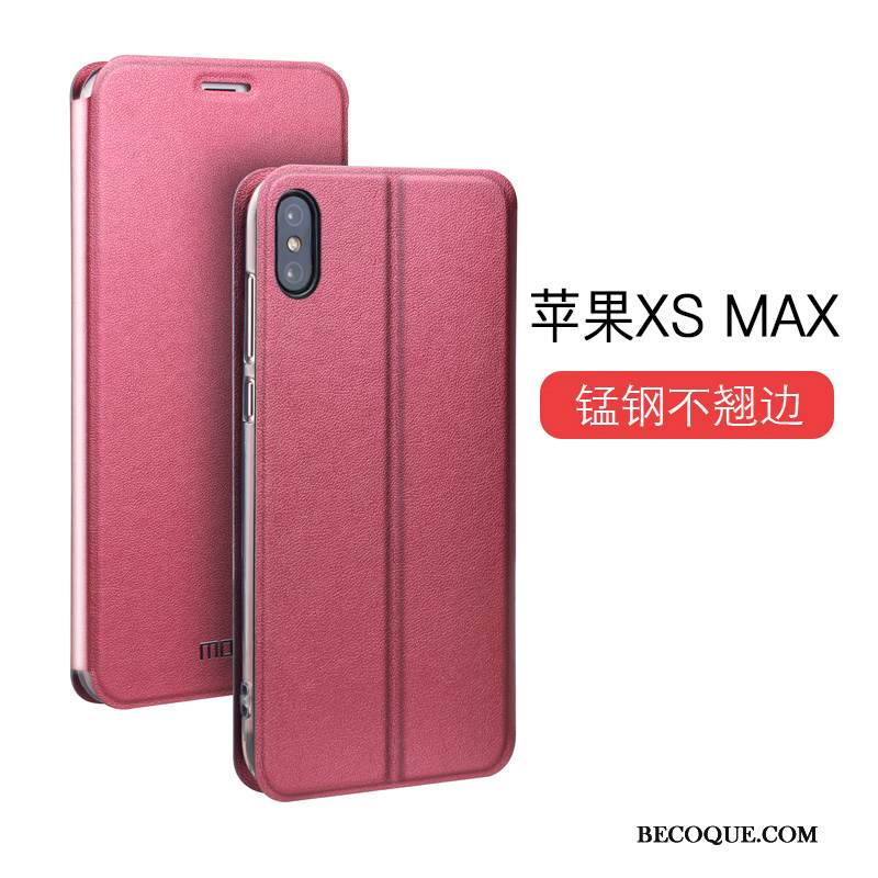 Kuori iPhone Xs Max Kuoret Persoonallisuus Puhelimen Kuoret, Kotelo iPhone Xs Max Nahka Murtumaton Sininen
