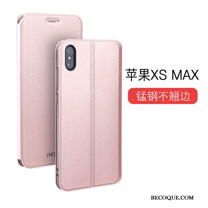 Kuori iPhone Xs Max Kuoret Persoonallisuus Puhelimen Kuoret, Kotelo iPhone Xs Max Nahka Murtumaton Sininen