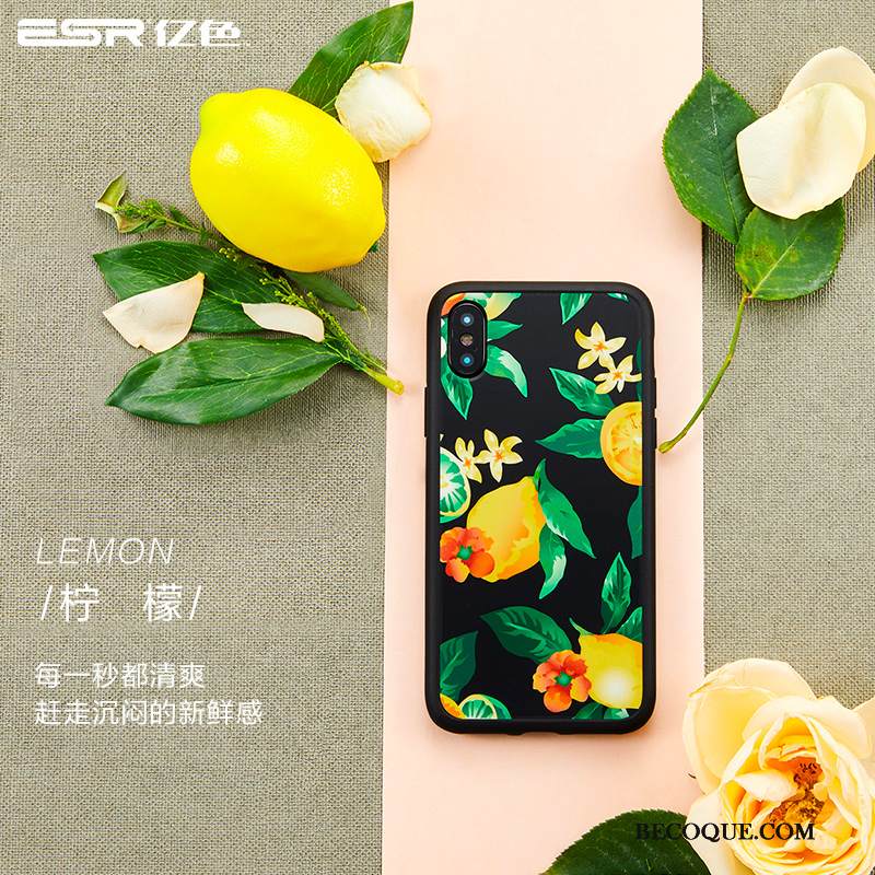 Kuori iPhone Xs Max Laukut Murtumaton Tide-brändi, Kotelo iPhone Xs Max Uusi Keltainen