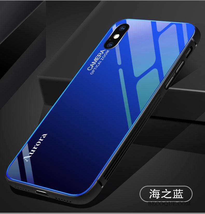 Kuori iPhone Xs Max Laukut Ohut Tide-brändi, Kotelo iPhone Xs Max Suojaus Murtumaton Karkaisu