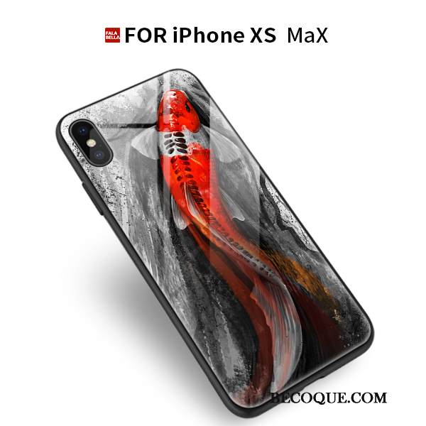 Kuori iPhone Xs Max Laukut Uusi Tide-brändi, Kotelo iPhone Xs Max Suojaus Valkoinen Puhelimen Kuoret