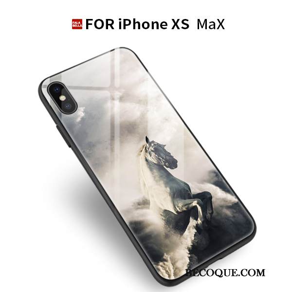 Kuori iPhone Xs Max Laukut Uusi Tide-brändi, Kotelo iPhone Xs Max Suojaus Valkoinen Puhelimen Kuoret