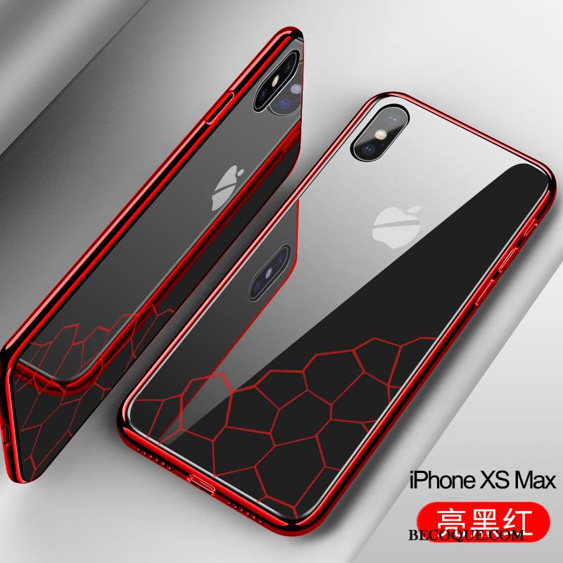 Kuori iPhone Xs Max Laukut Ylellisyys Murtumaton, Kotelo iPhone Xs Max Silikoni Punainen Uusi