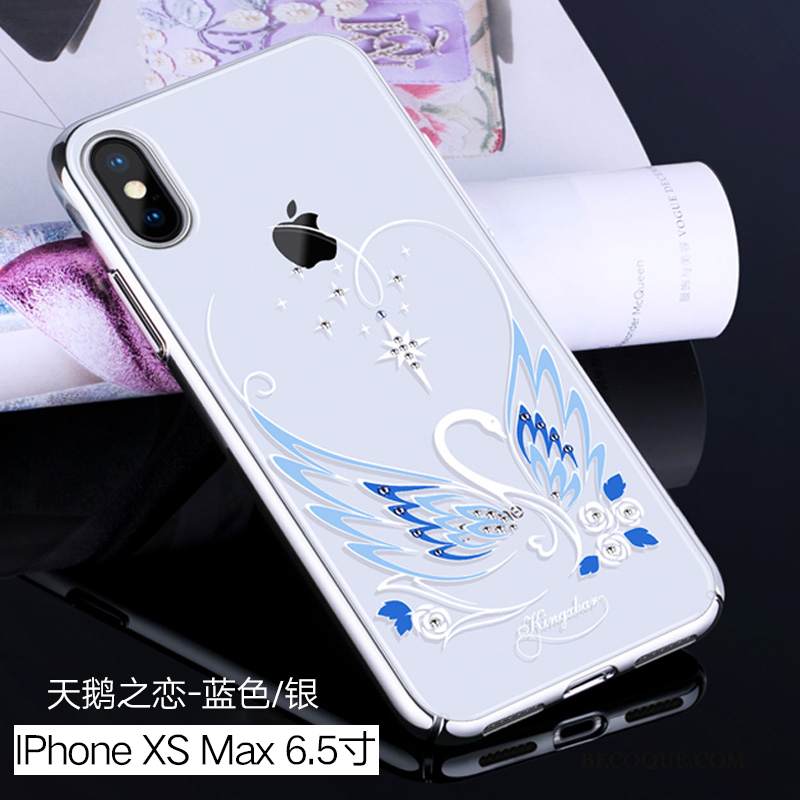 Kuori iPhone Xs Max Luova Persoonallisuus Uusi, Kotelo iPhone Xs Max Strassi Puhelimen Kuoret Sininen