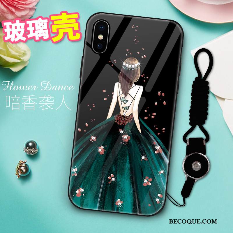 Kuori iPhone Xs Max Luova Vihreä Persoonallisuus, Kotelo iPhone Xs Max Silikoni Murtumaton Uusi