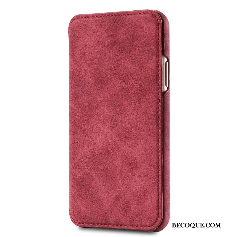 Kuori iPhone Xs Max Nahka Punainen Puhelimen Kuoret, Kotelo iPhone Xs Max Kuoret Kortti