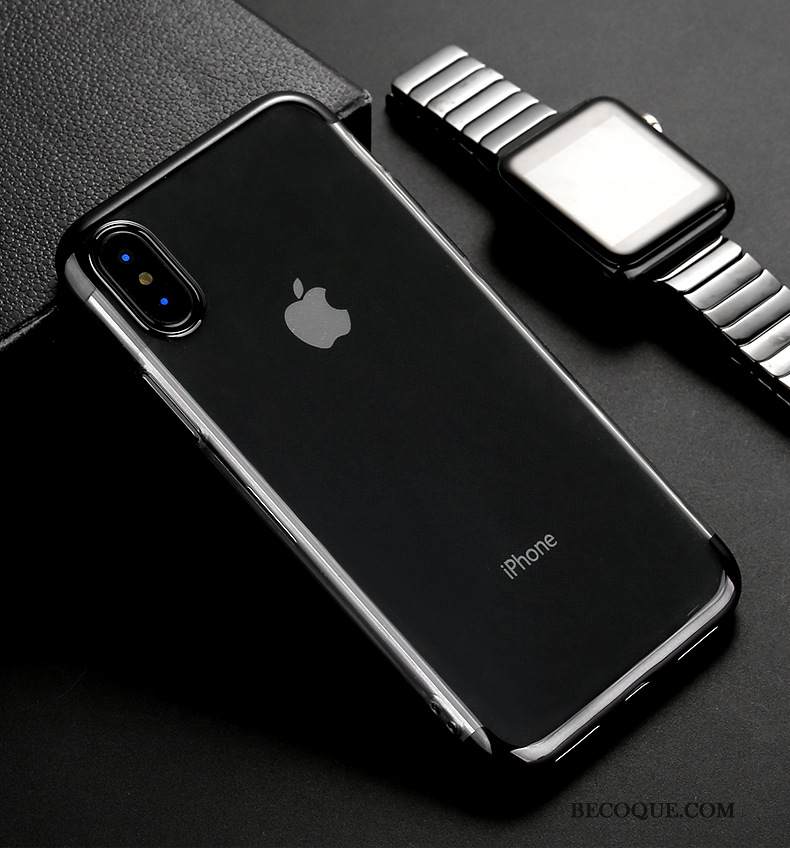 Kuori iPhone Xs Max Suojaus Puhelimen Kuoret Läpinäkyvä, Kotelo iPhone Xs Max Sininen Pinnoitus