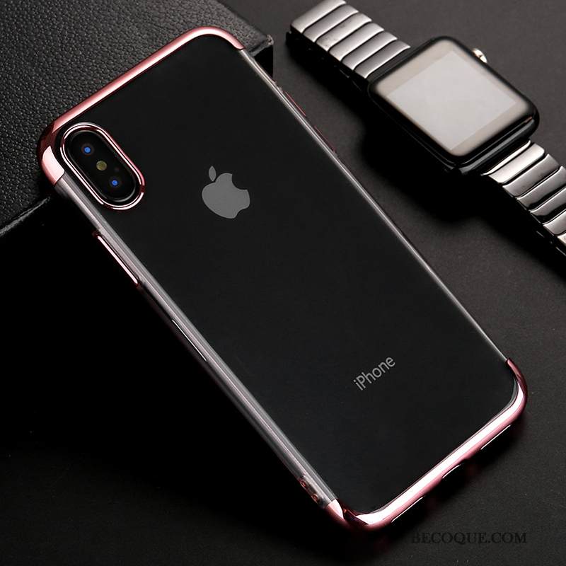 Kuori iPhone Xs Max Suojaus Puhelimen Kuoret Läpinäkyvä, Kotelo iPhone Xs Max Sininen Pinnoitus