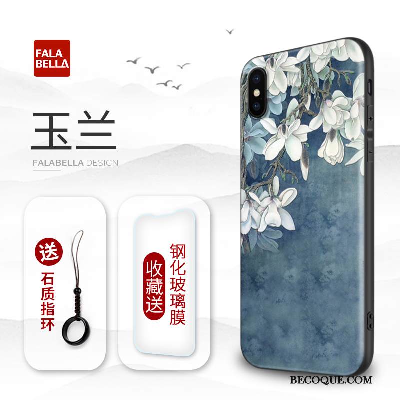 Kuori iPhone Xs Max Vuosikerta Tide-brändi Puhelimen Kuoret, Kotelo iPhone Xs Max Luova Ripustettavat Koristeet Uusi