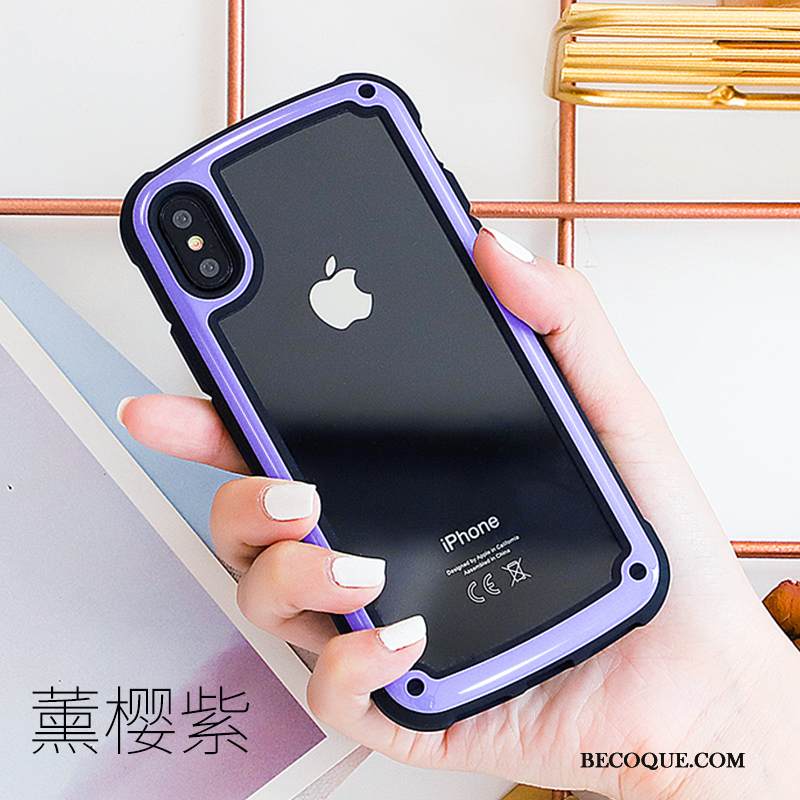 Kuori iPhone Xs Murtumaton Net Red, Kotelo iPhone Xs Jauhe Tide-brändi