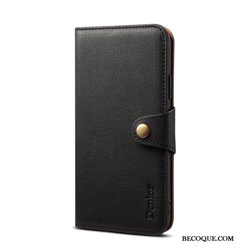 Kuori iPhone Xs Nahka Lehmä Puhelimen Kuoret, Kotelo iPhone Xs Kuoret Kortti