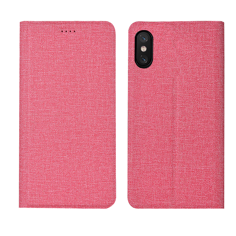 Kuori iPhone Xs Nahka Sininen Ylellisyys, Kotelo iPhone Xs Silikoni Puhelimen Kuoret Trendi