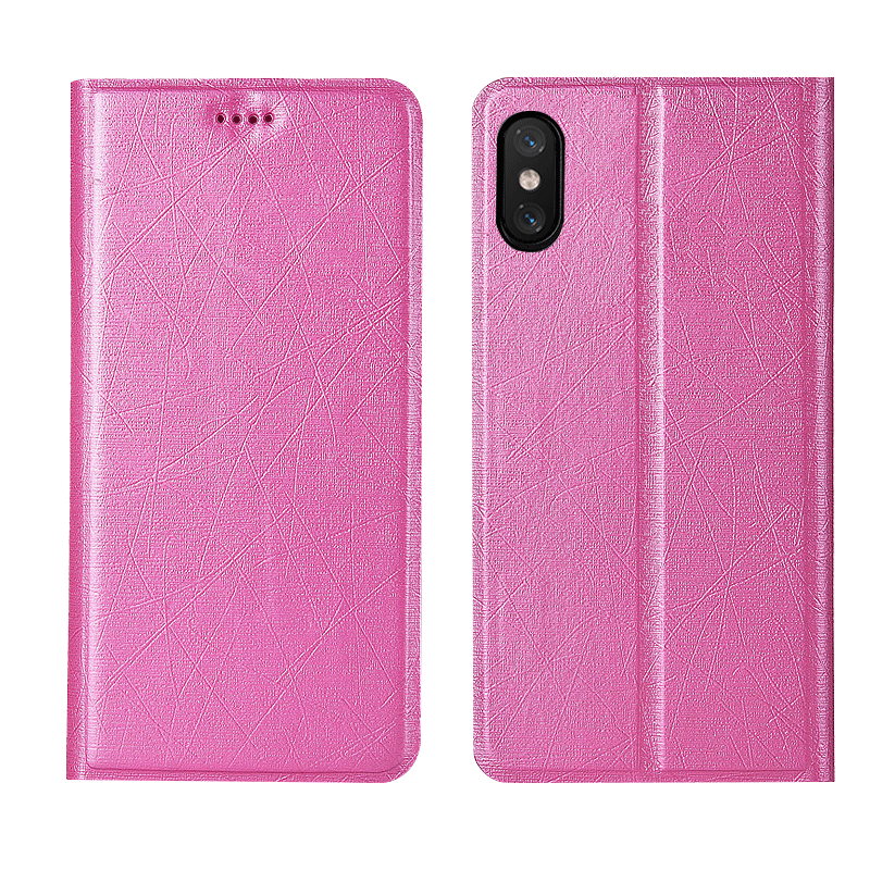 Kuori iPhone Xs Nahka Sininen Ylellisyys, Kotelo iPhone Xs Silikoni Puhelimen Kuoret Trendi