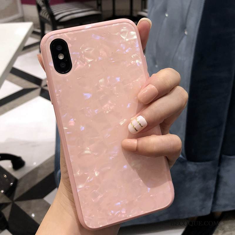 Kuori iPhone Xs Net Red Puhelimen Kuoret, Kotelo iPhone Xs Valkoinen Lasi