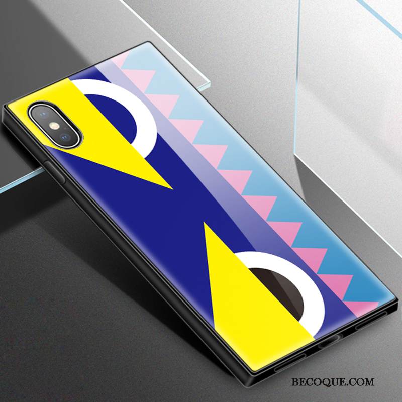 Kuori iPhone Xs Pieni Lasi, Kotelo iPhone Xs Sininen Silmä