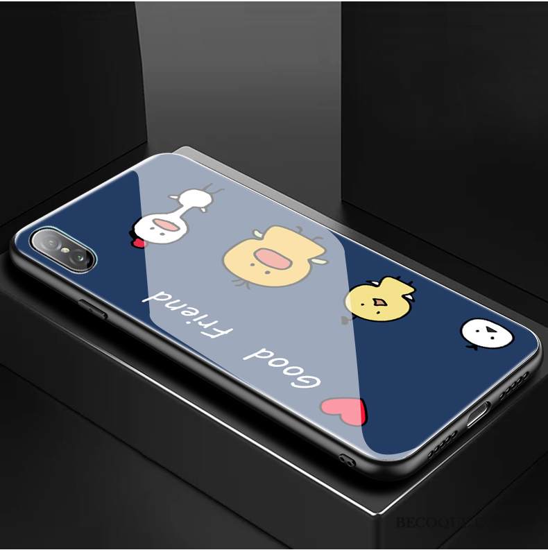 Kuori iPhone Xs Sarjakuva Puhelimen Kuoret Ripustettavat Koristeet, Kotelo iPhone Xs Suojaus Violetti Lasi