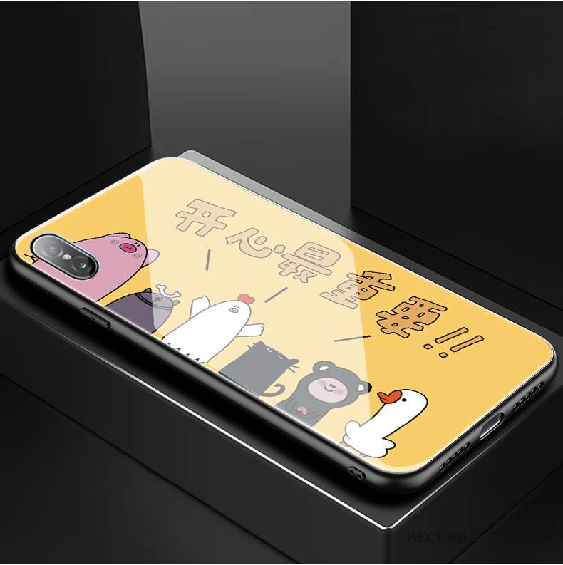 Kuori iPhone Xs Sarjakuva Puhelimen Kuoret Ripustettavat Koristeet, Kotelo iPhone Xs Suojaus Violetti Lasi