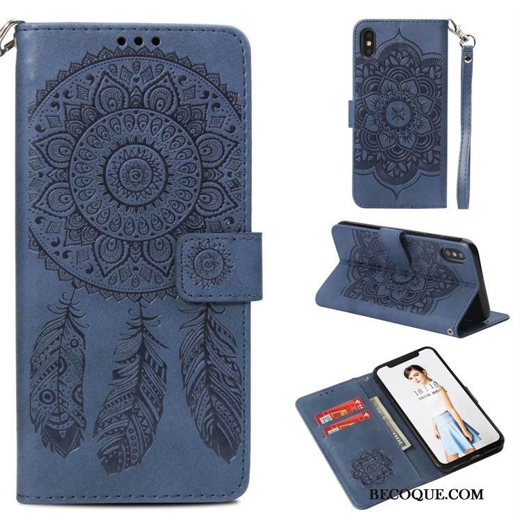 Kuori iPhone Xs Suojaus Tuuli Kukka, Kotelo iPhone Xs Maalaus Murtumaton Jauhe