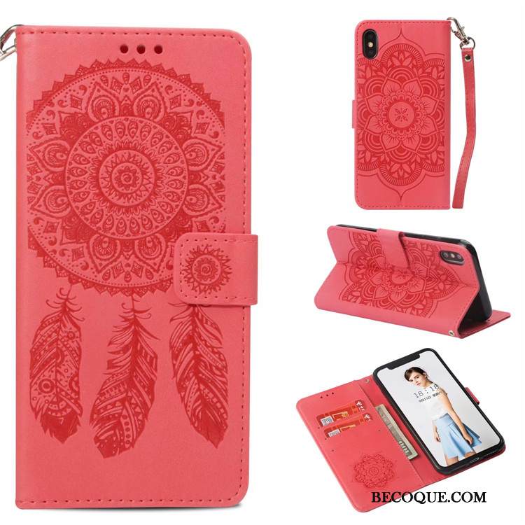 Kuori iPhone Xs Suojaus Tuuli Kukka, Kotelo iPhone Xs Maalaus Murtumaton Jauhe