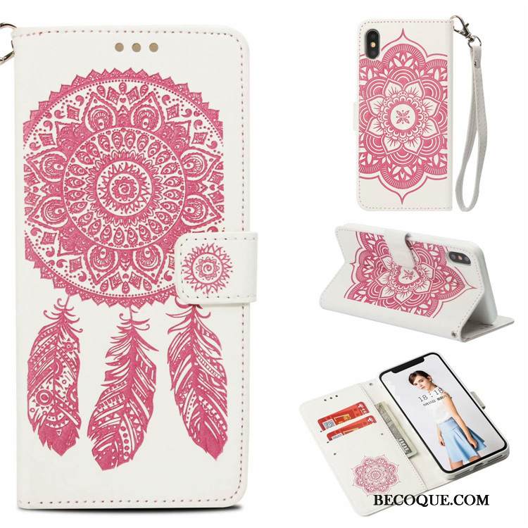 Kuori iPhone Xs Suojaus Tuuli Kukka, Kotelo iPhone Xs Maalaus Murtumaton Jauhe