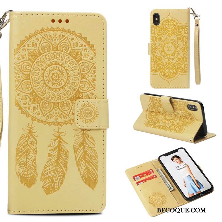 Kuori iPhone Xs Suojaus Tuuli Kukka, Kotelo iPhone Xs Maalaus Murtumaton Jauhe