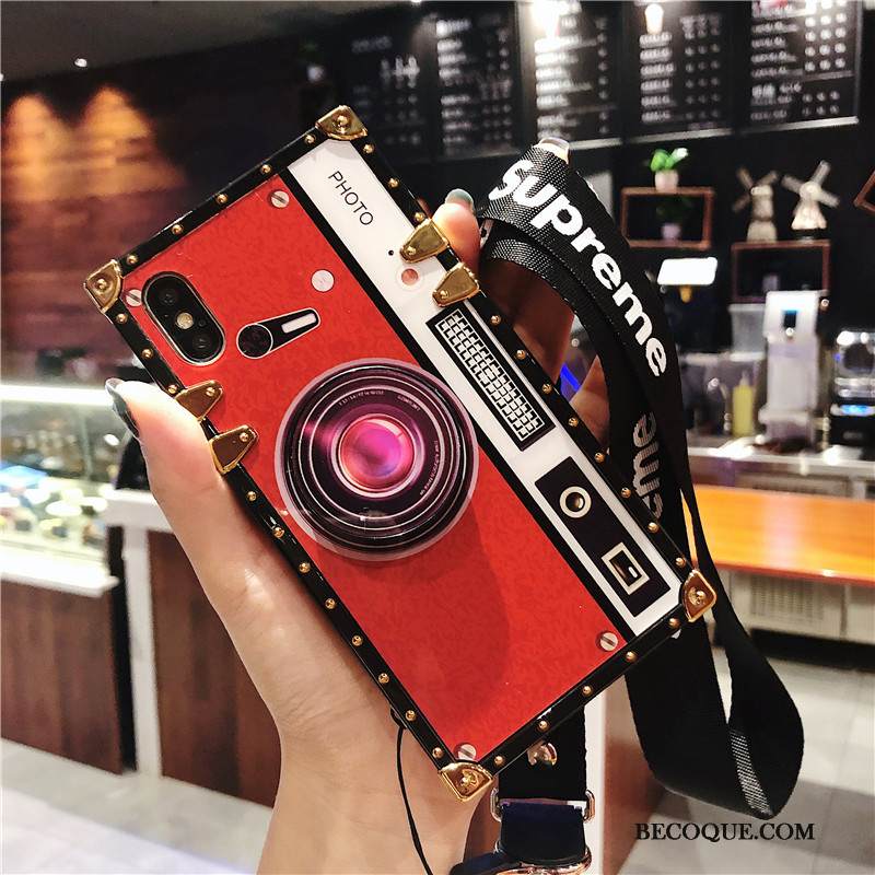 Kuori iPhone Xs Tide-brändi Ripustettavat Koristeet, Kotelo iPhone Xs Musta Suupaltti