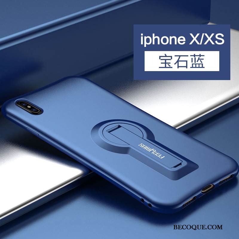 Kuori iPhone Xs Tuki Puhelimen Kuoret Suupaltti, Kotelo iPhone Xs Pehmeä Neste Violetti Murtumaton