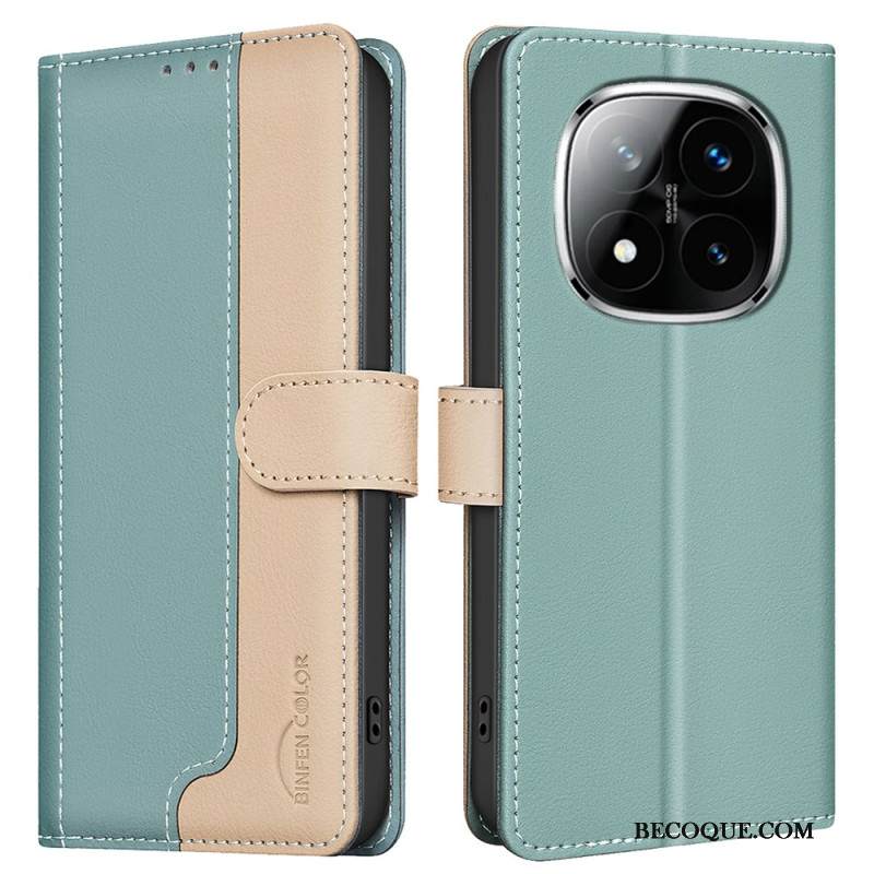 Lederhüllen Xiaomi Redmi Note 14 Pro 5g Handyhülle Binfen Color Zweifarbig